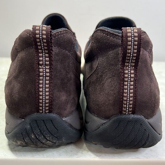 LL Bean Brown Comfort Mocs Brown Suede Slip On 14 Wide - Picture 6 of 8